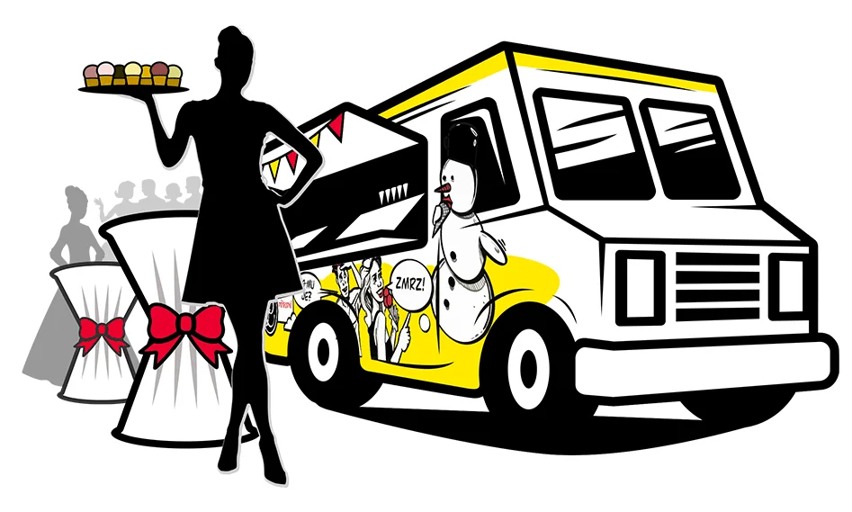 Catering zmrzlinové auto